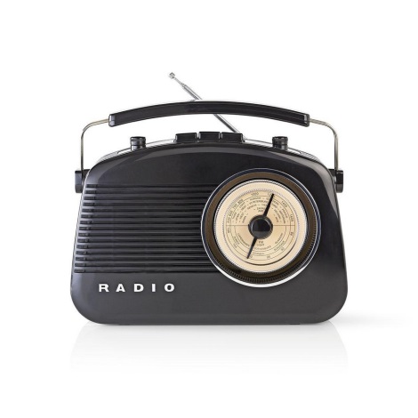 Rádio FM 4,5W/230V preto