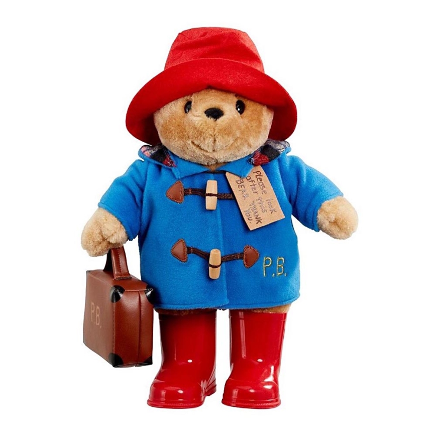 Rainbow - Urso de peluche Paddington com sapatos e pasta