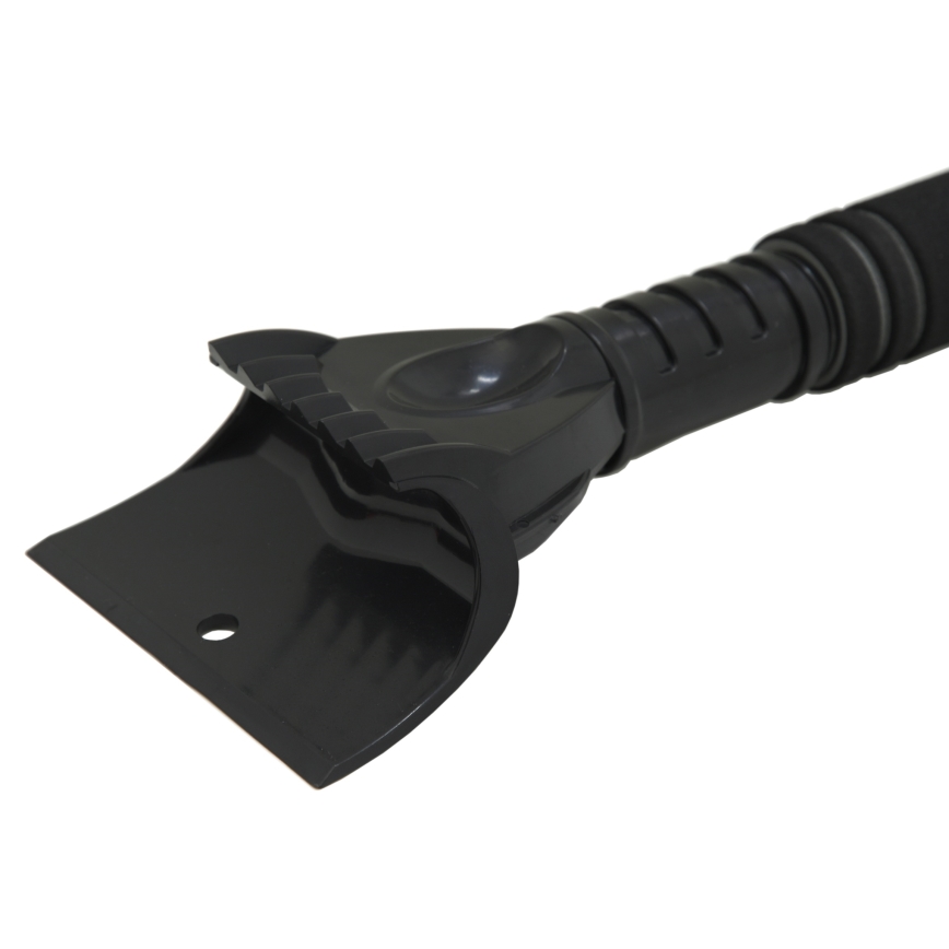 Raspador telescópico de carro com vassoura 100 cm preta/prata