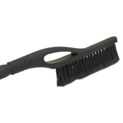 Raspador telescópico de carro com vassoura 100 cm preta/prata