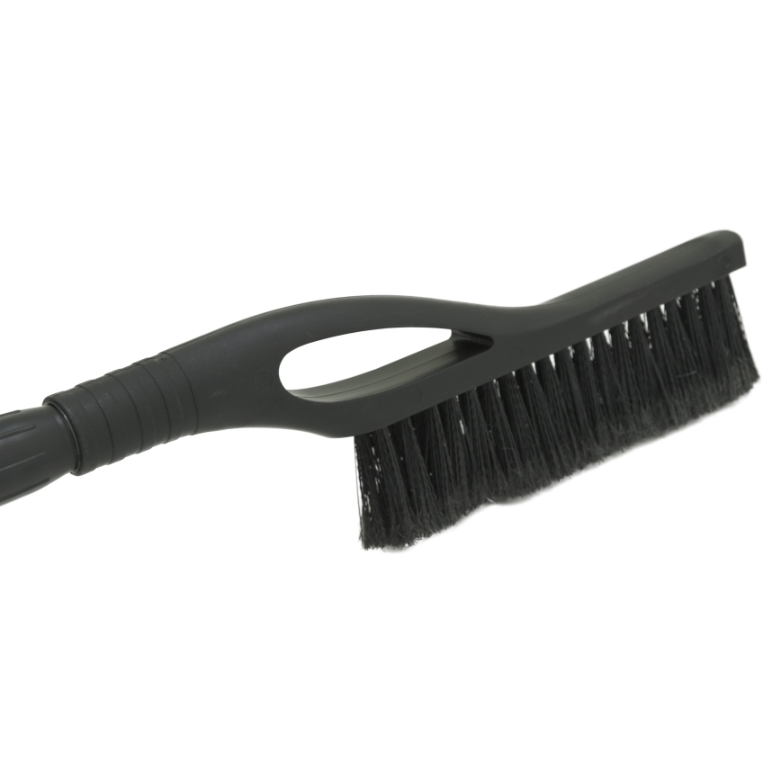 Raspador telescópico de carro com vassoura 100 cm preta/prata