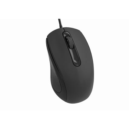 Rato com fios 1200 DPI USB-C preto