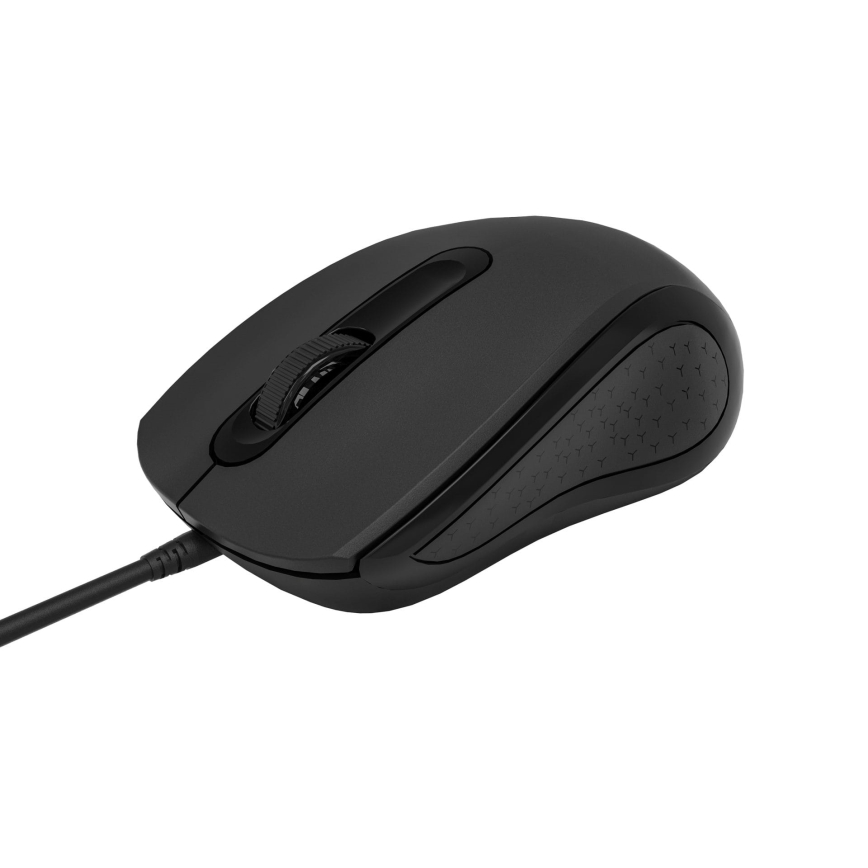 Rato com fios 1200 DPI USB-C preto