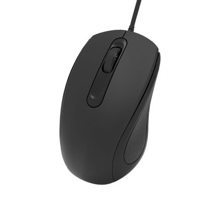 Rato com fios 1200 DPI USB-C preto