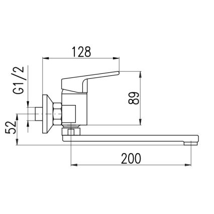RAV Slezák CO101.5/23Z - Misturador para lavatório COLORADO cm dourado brilhante