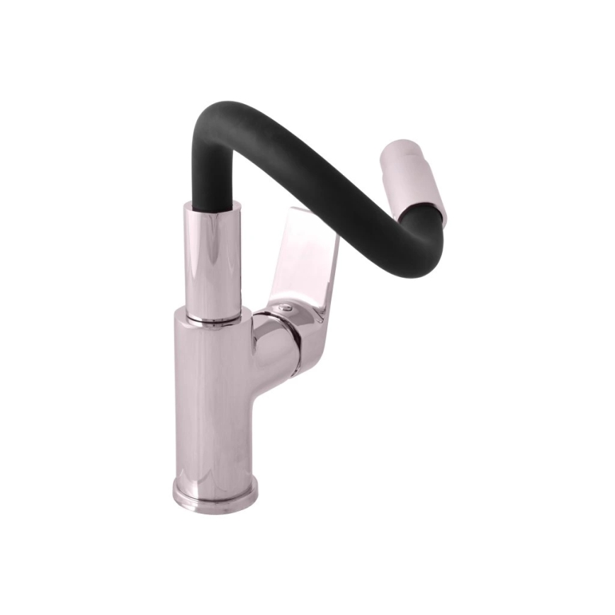 RAV Slezák CO119.0/15 - Misturadora de cozinha com bica flexível COLORADO 25 cm preto/cromado brilhante