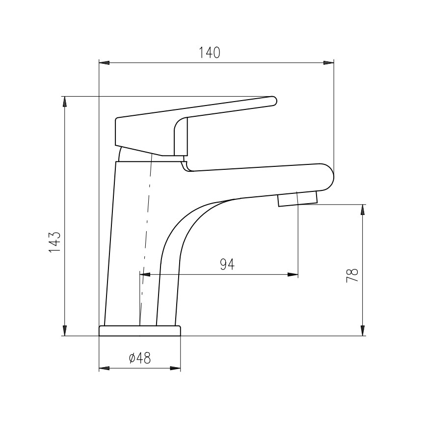 RAV Slezák CO126.0CMATZ - Torneira para lavatório COLORADO 14,3 cm preta/dourada