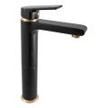 RAV Slezák CO130.0CMATZ - Misturador para lavatório COLORADO 26 cm preto/dourado