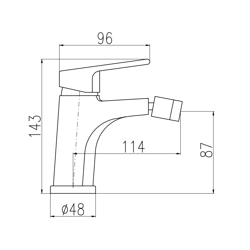 RAV Slezák CO145.0KCMATZ - Misturadora para bidé + válvula de escoamento COLORADO 14,3 cm preto/dourado