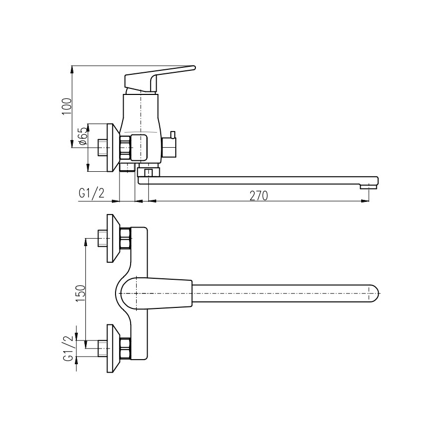 RAV Slezák CO153.5CMATZ - Misturador de banheira COLORADO preto/dourado