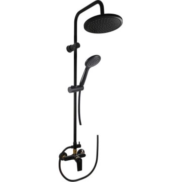 RAV Slezák CO182.5/7CMATZ - Conjunto de duche com misturador COLORADO preto/dourado