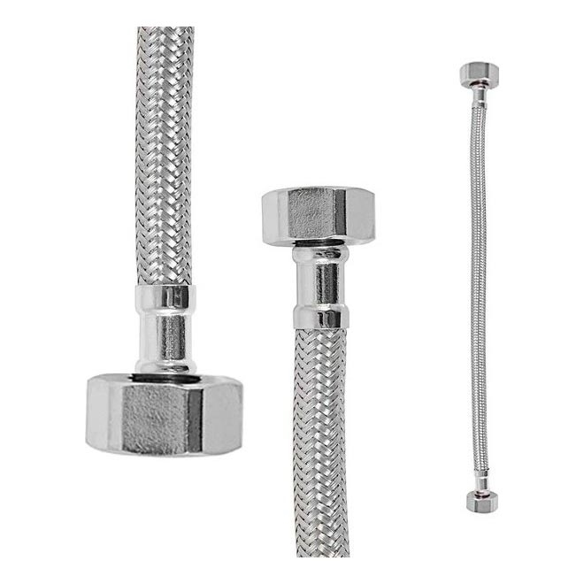 RAV Slezák IF0135.0 - Mangueira de ligação flexível FLEXI 10 cm, cromado brilhante