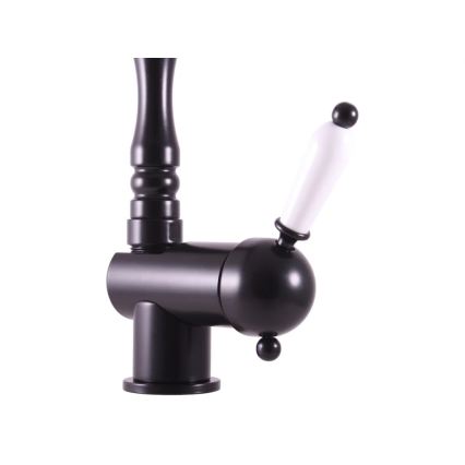 RAV Slezák L508.0/8CMAT - Misturador para cozinha/lavatório LABE RETRO 25,6 cm preto mate