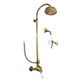 RAV Slezák L581.5/3SM - Conjunto de duche com misturador LABE RETRO, acabamento em latão envelhecido