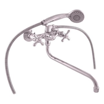 RAV Slezák MK153.5/1 - Conjunto de banheira com misturador MORAVA, cromo polido