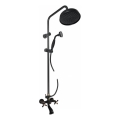 RAV Slezák MK159.5/7CMATSM - Conjunto de banheira com misturador MORAVA RETRO preto/latão