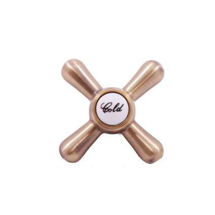 RAV Slezák MK181.5/3SM - Conjunto de duche com misturador MORAVA RETRO, acabamento em latão envelhecido