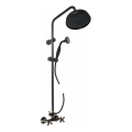 RAV Slezák MK181.5/7CMATSM - Conjunto de duche com misturador MORAVA RETRO preto/latão