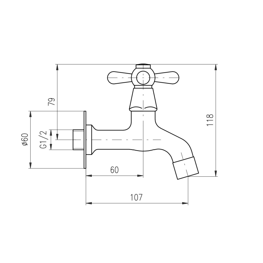 RAV Slezák MK193SM - Misturador para lavatório MORAVA RETRO 11,8 cm latão antigo