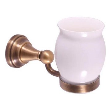 RAV Slezák MKA0201SM - Suporte para escovas de dentes MORAVA RETRO latão envelhecido