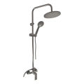 RAV Slezák NL182.5/7MGK - Conjunto de duche com misturador NIL, cinzento escovado