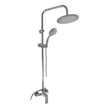 RAV Slezák NL182.5/7MGL - Conjunto de duche com misturador NIL, acabamento cinzento brilhante