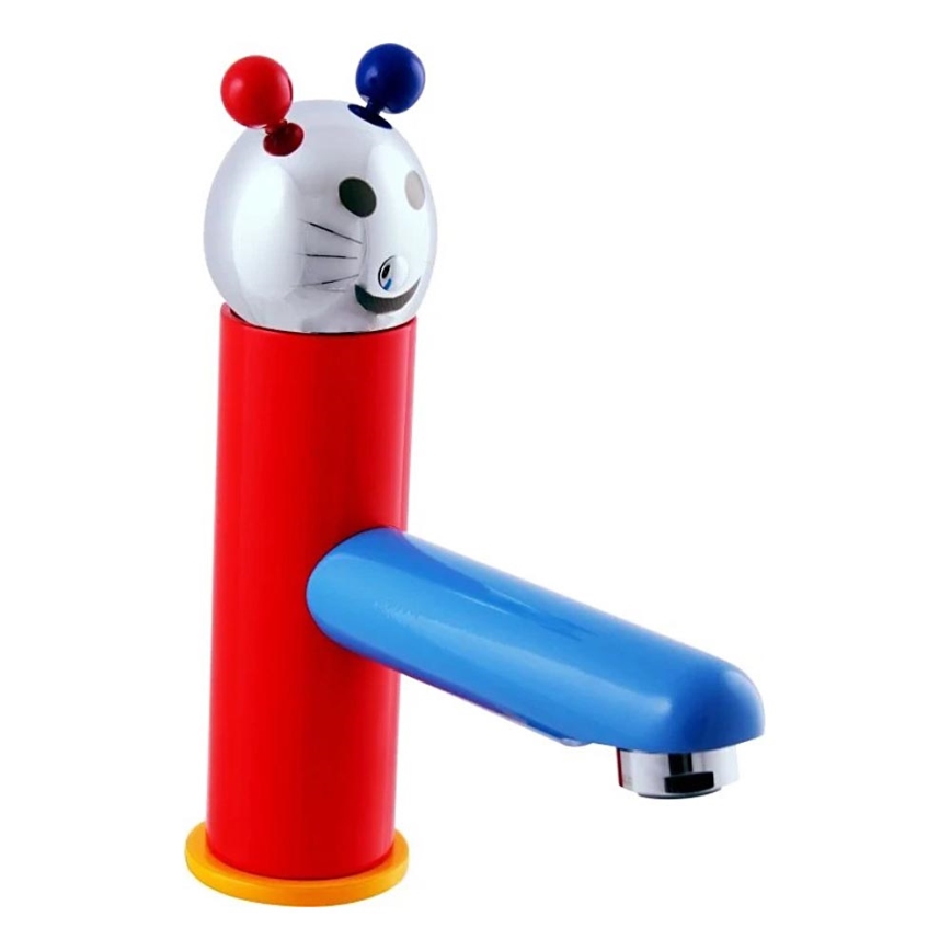 RAV Slezák SE326.0 - Torneira para lavatório JUNIOR 18,2 cm vermelha/azul