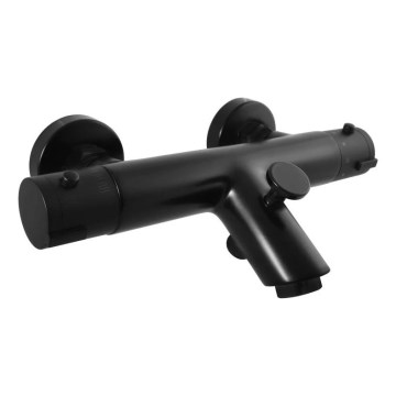 RAV Slezák TRM54.5CMAT - Torneira termostática de banheira TERMO preto mate