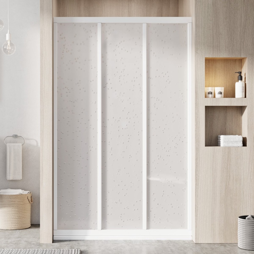 Ravak 00V701R211 - Portas de duche em 3 painéis SUPERNOVA 90x198 cm brancas