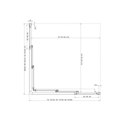 Ravak 15V701R2Z1 - Porta de duche SUPERNOVA 90x198 cm branca