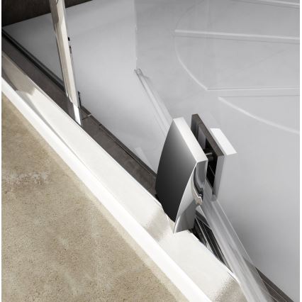 Ravak 37677U00Z1 - Cabine de duche quadrante de três painéis PIVOT 90x90 cm satinado