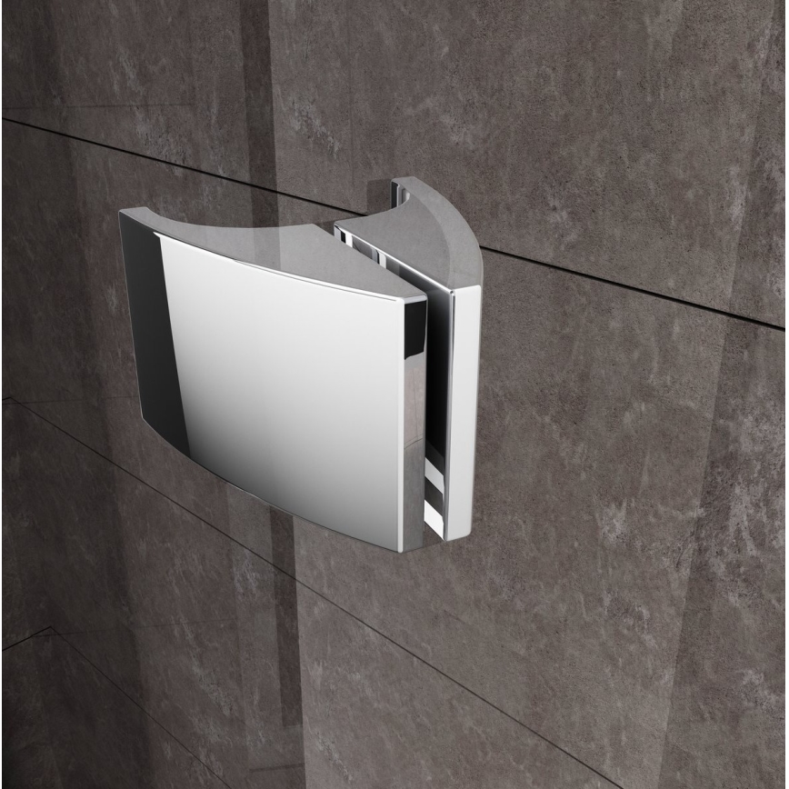 Ravak 37677U00Z1 - Cabine de duche quadrante de três painéis PIVOT 90x90 cm satinado