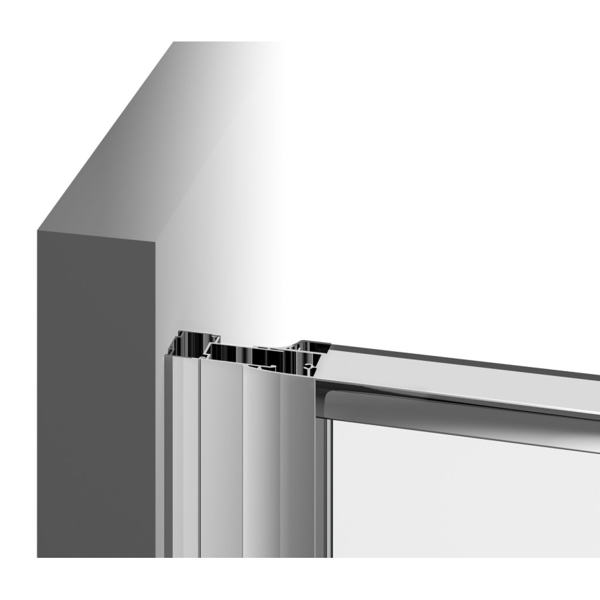 Ravak 37677U00Z1 - Cabine de duche quadrante de três painéis PIVOT 90x90 cm satinado