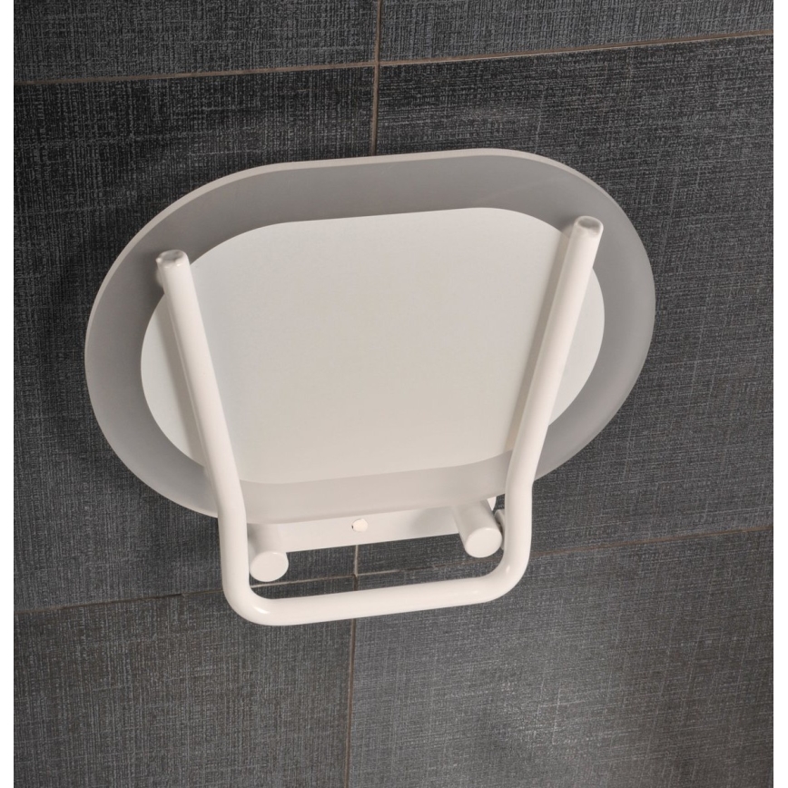 Ravak B8F0000028 - Assento de duche rebatível OVO branco