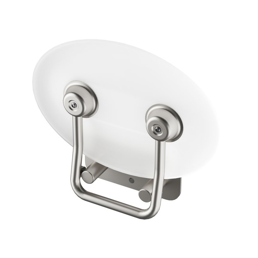 Ravak B8F0000048 - Assento de duche rebatível OVO em aço inoxidável