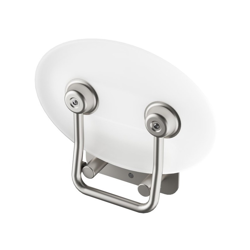 Ravak B8F0000049 - Assento de duche rebatível OVO em aço inoxidável