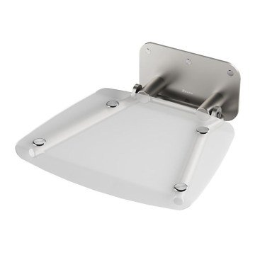 Ravak B8F0000051 - Assento de duche rebatível OVO em aço inoxidável