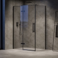 Ravak - Cabina de duche COOL 100x90 cm preta