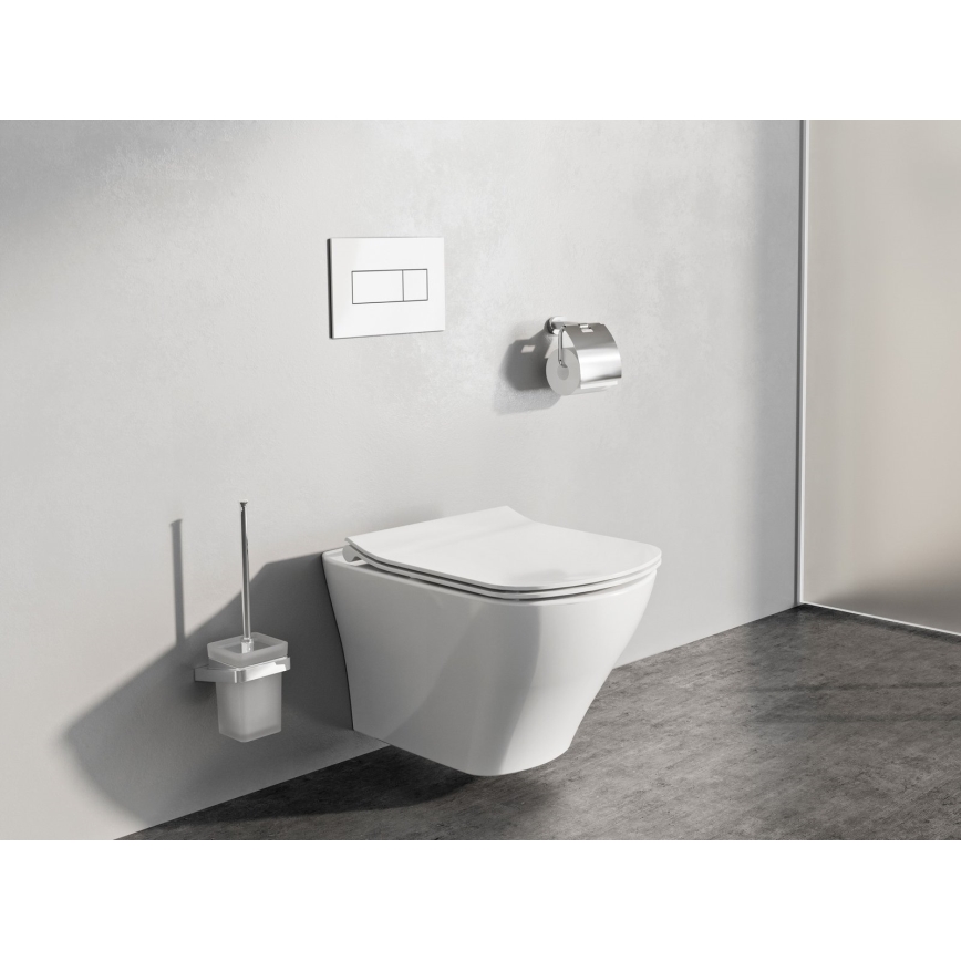 Ravak X01457 - Botão de descarga UNI 24,7x16,5 cm branco