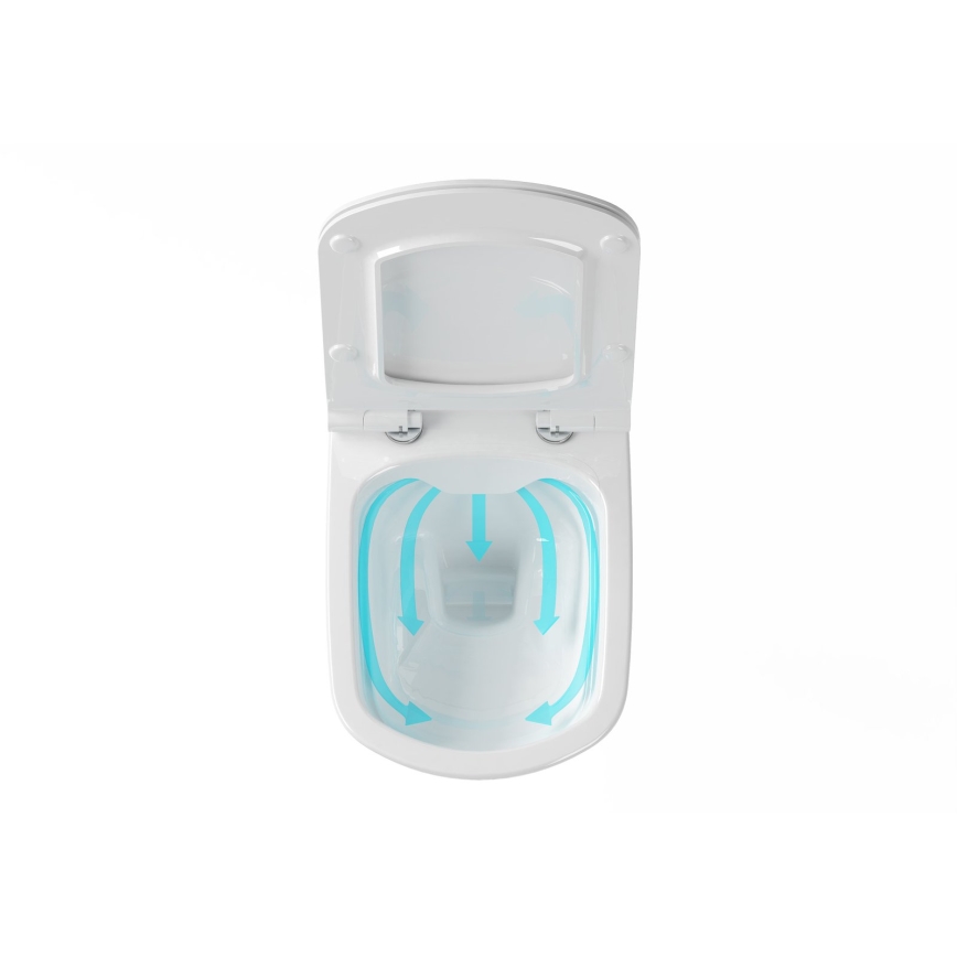 Ravak X01671 - Sanita suspensa Rimless CLASSIC cerâmica/branco