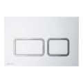 Ravak X01739 - Botão de descarga TWIN 24,7 x 16,5 cm branco