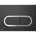 Ravak X01797 - Botão de descarga 24,7x16,5 cm CHROME preto