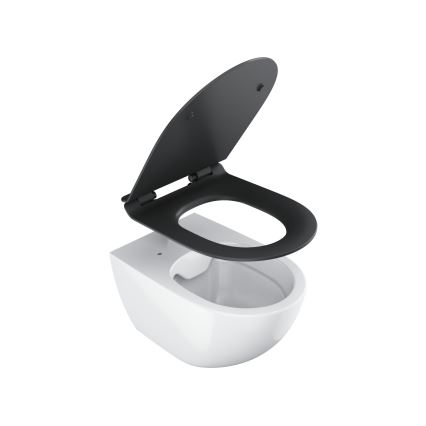 Ravak X01862 - Assento de sanita SoftClose VITA SLIM preto
