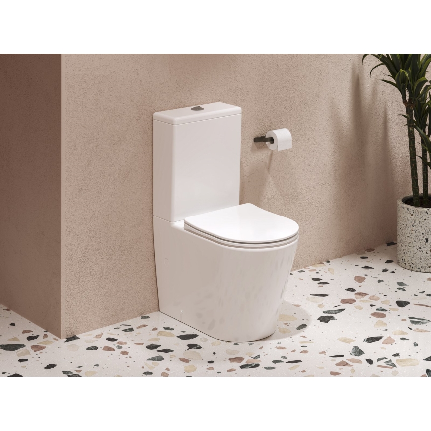 Ravak X01872 - Conjunto WC sem aro com assento SoftClose ELEGANT cerâmica/branco