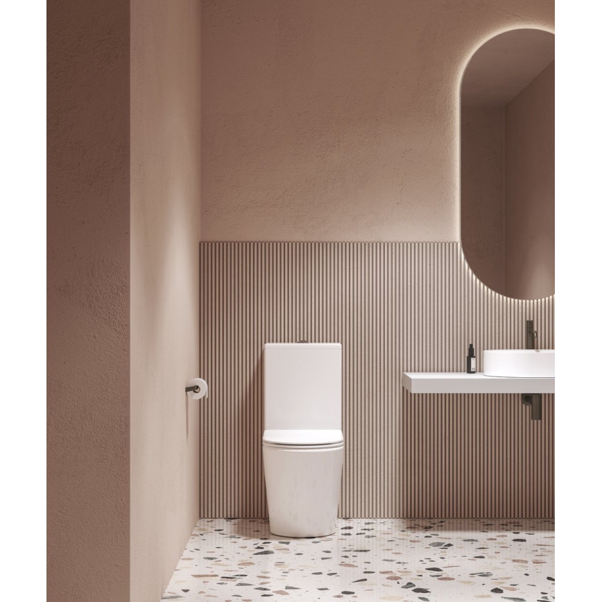 Ravak X01872 - Conjunto WC sem aro com assento SoftClose ELEGANT cerâmica/branco