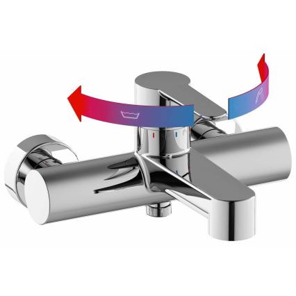 Ravak X070115 - Misturador de banheira PURI cromo brilhante