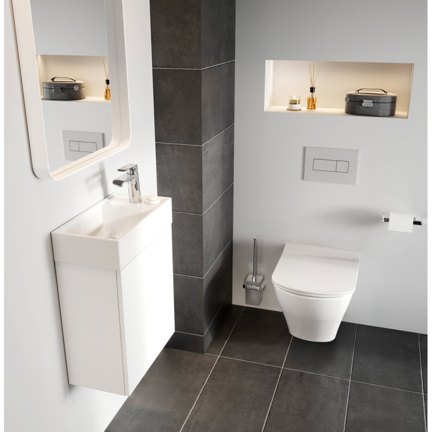 Ravak X070118 - Misturador de lavatório FLAT 15,1 cm cromado brilhante