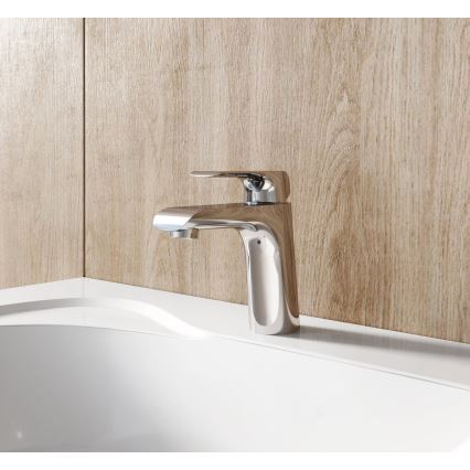 Ravak X070118 - Misturador de lavatório FLAT 15,1 cm cromado brilhante