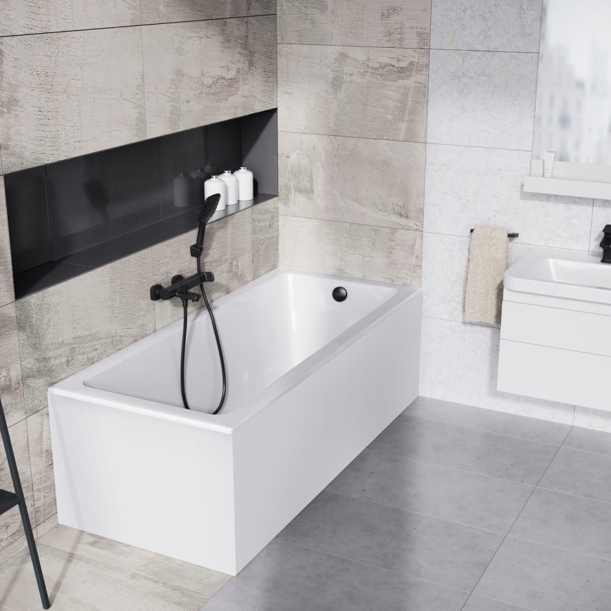 Ravak X070152 - Torneira de banheira FREE preta