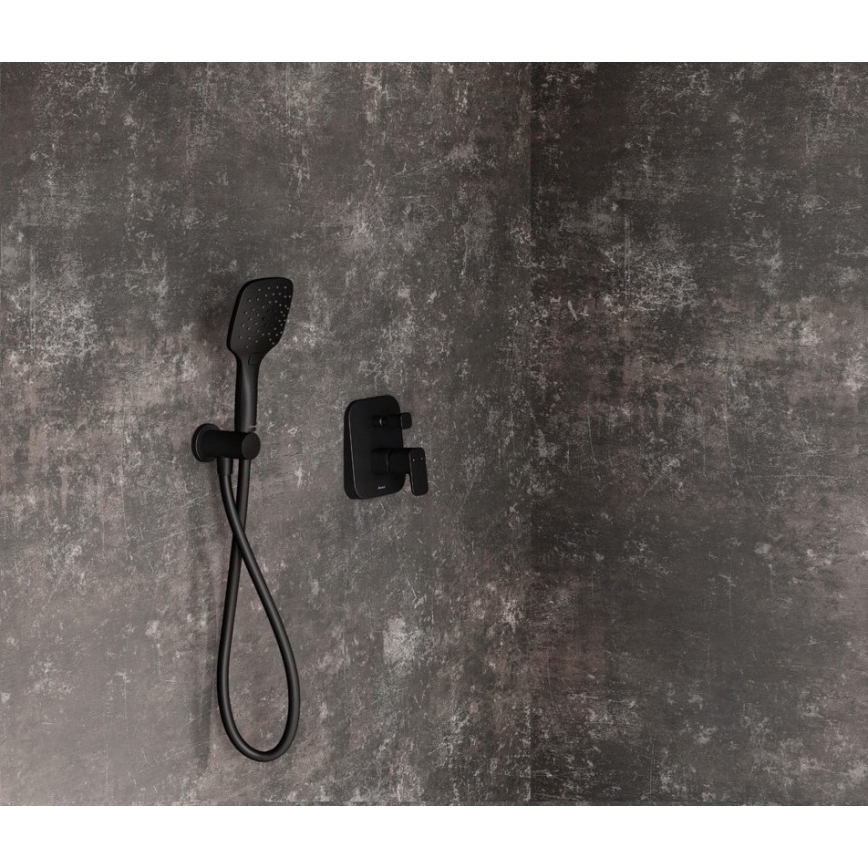 Ravak X070156 - Misturadora de duche para instalação encastrada FREE preta
